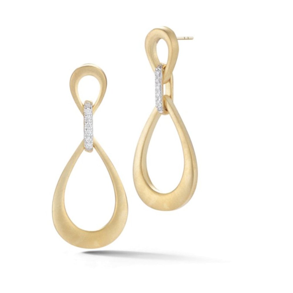 14k Diamond Earrings I REISS Brand. New in Box